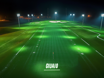 Nighttime Golf Driving Range