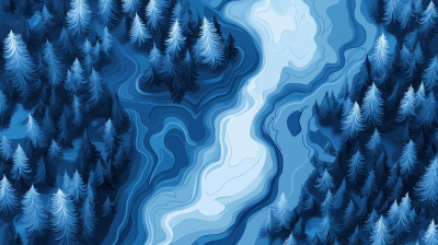 Topographic Forest Map