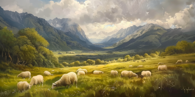 Sheep in the Landscape