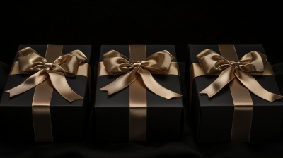 Elegant Black Gift Boxes