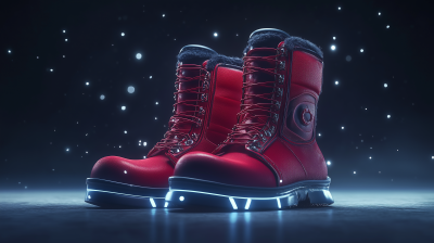 Futuristic Santa Claus Boots