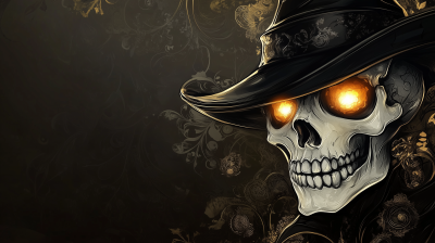 Elegant Halloween Skull
