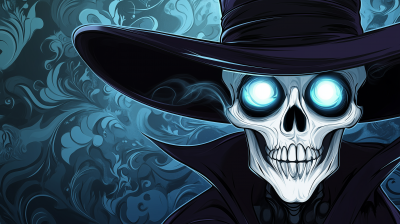 Elegant Halloween Skull