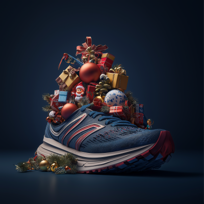 Christmas Gifts in Running Shoe