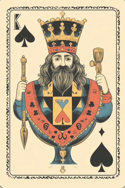 King of Spades Playing Card