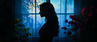 Silhouette of an Indian Woman