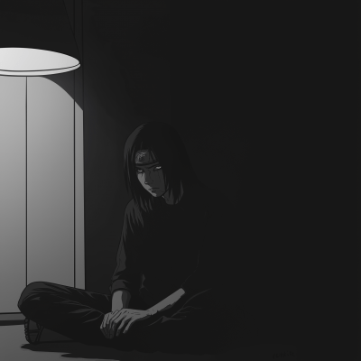 Sad Itachi in Darkness