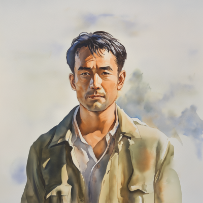 Oriental Man Portrait