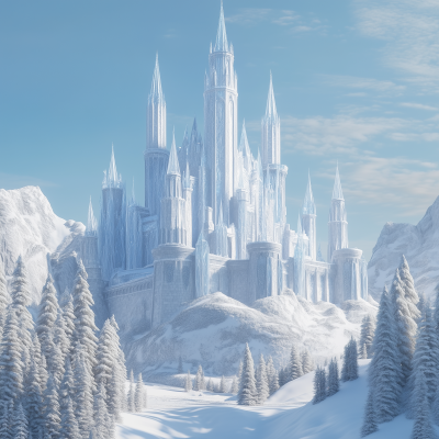 Majestic Winter Castle