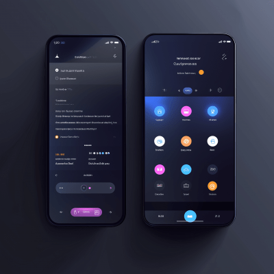 Modern Mobile Application UI