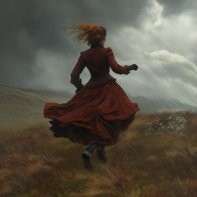 Victorian Lady in the Storm