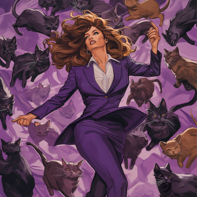 Herding Cats in Purple