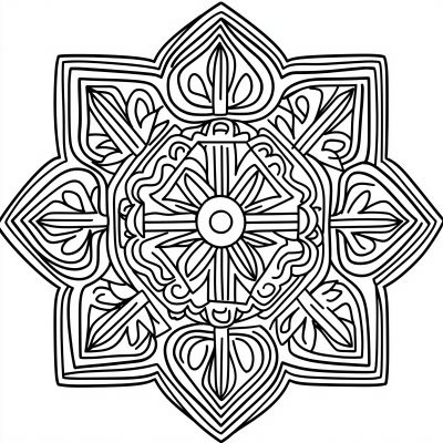 Simple Geometric Mandala