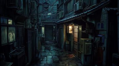 Eerie Dark Alley