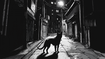 Nighttime Dog Sketch