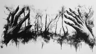Aokigahara Forest Sketch