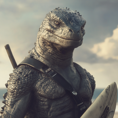 Surfer Humanoid Godzilla