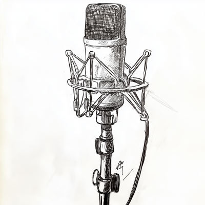 Sketch of a Podcast Microphone