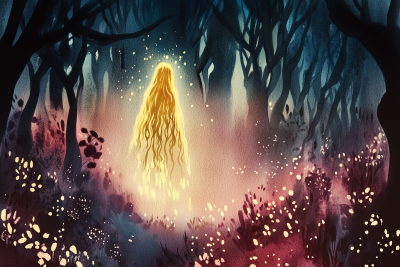 Golden Hair in the Dark Forest