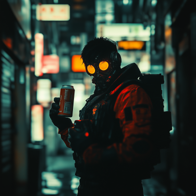 Cyberpunk Soda Man