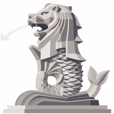 Merlion Illustration