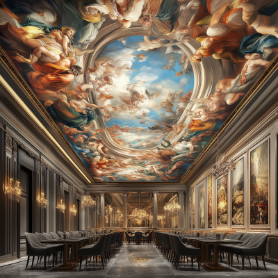 Renaissance Style Ceiling Painting