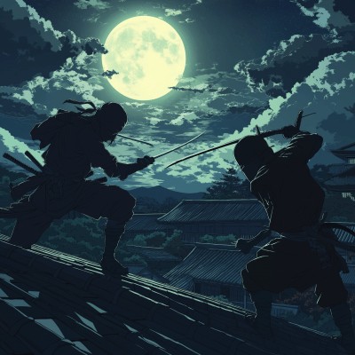 Ninja Rooftop Duel