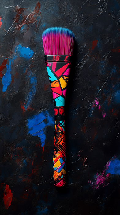 Vibrant Paintbrush Design