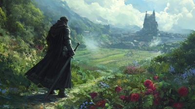 Warrior in a Garden