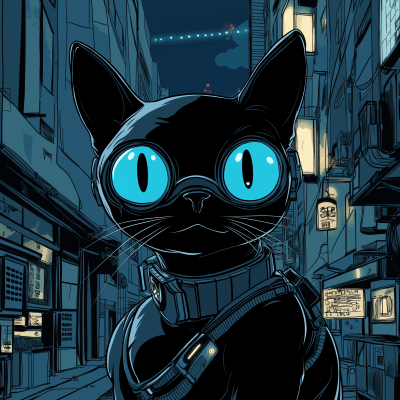 Cartoon Black Cat Android