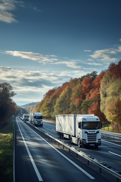 Trucks on the Highway