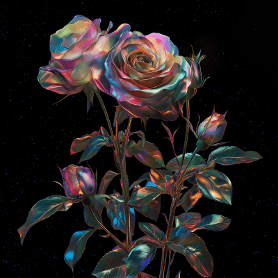 Dreamy Roses in Space