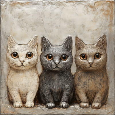 Cats in Front View