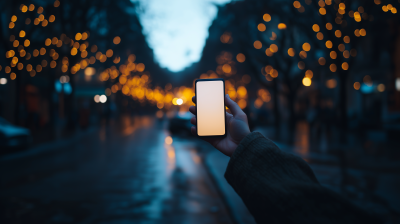 Hand Holding Smartphone