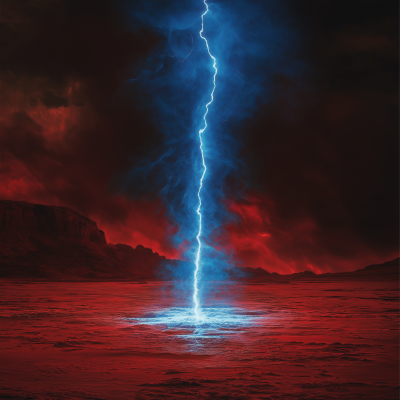 Blue Lightning in Red Sea