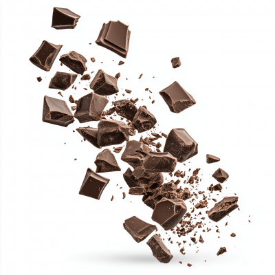 Falling Chocolate Chunks