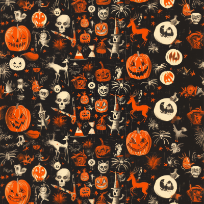 Vintage Halloween Pattern