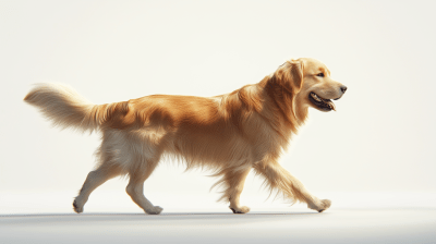 Golden Retriever in Profile