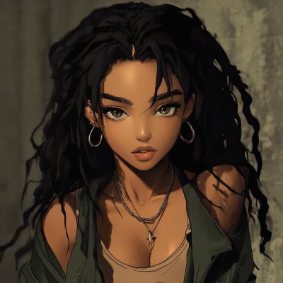 Anime Character Inspired by Lisa Bonet