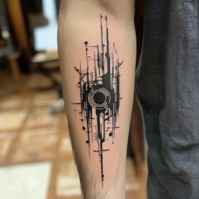 Cyberpunk Logo Tattoo