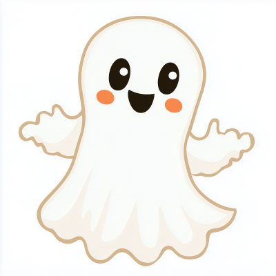 Cute Halloween Ghost Clip Art