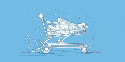 Sneaker in Shopping Cart