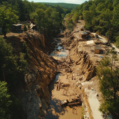 Chimney Rock After Hurricane Helene