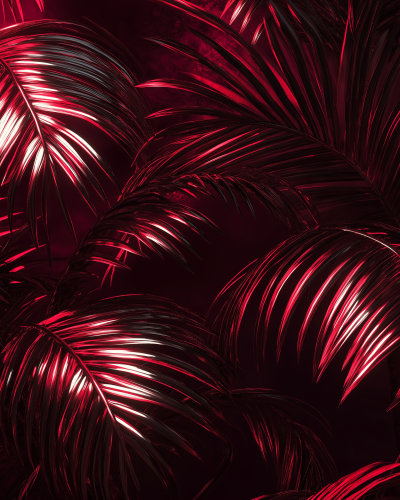 Neon Palm Surroundings