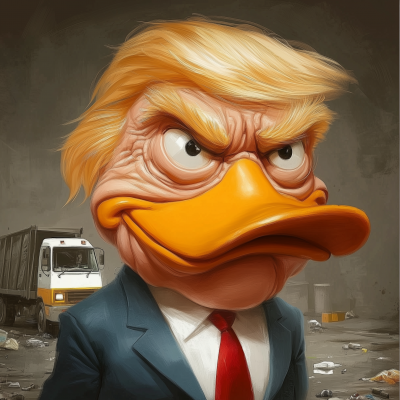 Angry Donald Duck Character