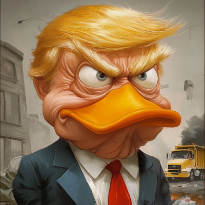 Angry Donald Duck Old Man