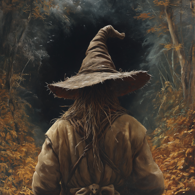 Mysterious Scarecrow in the Forest