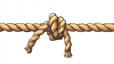 Isolated Rodeo Rope