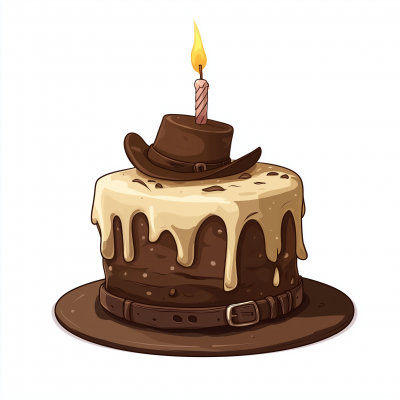 Old West Birthday Cake