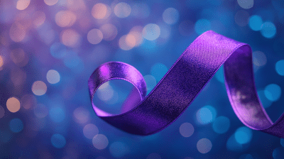 Purple Commemorative Ribbon